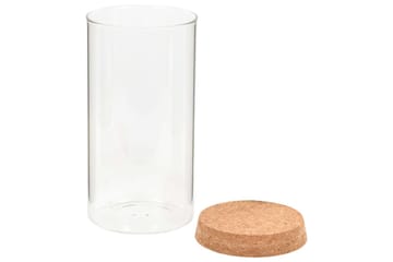 Glasskrukker med kork 6 stk 1100 ml - Oppbevaring - Oppbevaring til småting - Oppbevaringskrukke