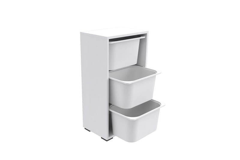 Kelix Oppbevaringsbokser 45 cm - Hvit - Oppbevaring - Oppbevaring til småting - Oppbevaringsbokser