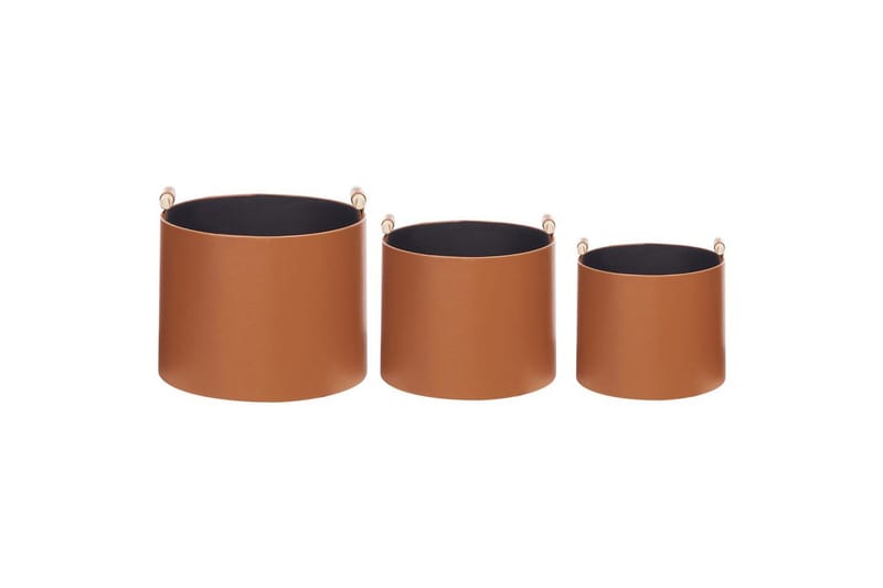 Kurv Aram sett med 3 Brun - Brun - Oppbevaring - Oppbevaring til småting - Kurver - Flettet kurv & rottingkurv