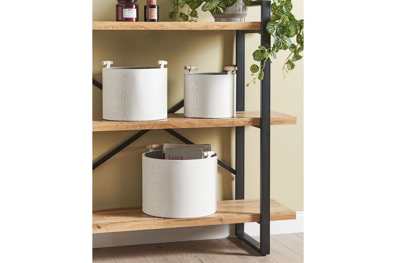 Kurv Aram sett med 3 Hvit - Hvit - Oppbevaring - Oppbevaring til småting - Kurver - Flettet kurv & rottingkurv