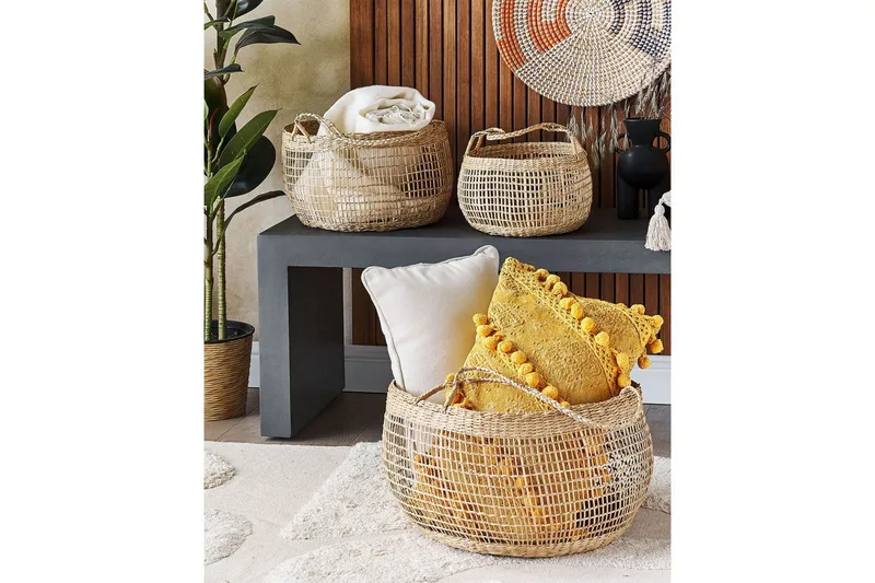 Kurv Arapaima sett med 3 - Oppbevaring - Oppbevaring til småting - Kurver - Flettet kurv & rottingkurv