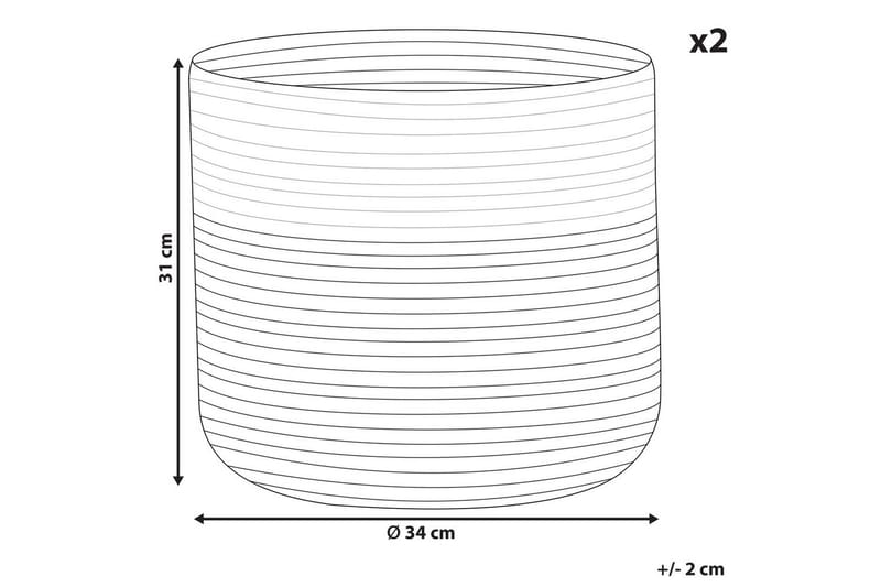 Kurv Ardesen sett á 2 - Oppbevaring - Oppbevaring til småting - Kurver - Flettet kurv & rottingkurv