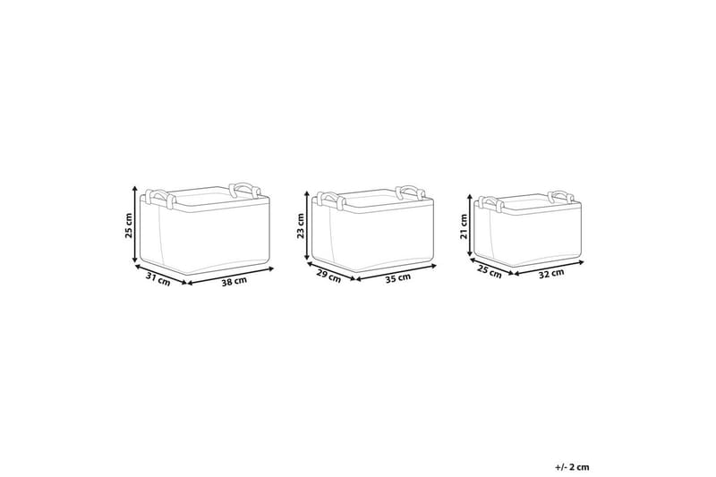 Kurv Baysai sett à 3 - Oppbevaring - Oppbevaring til småting - Kurver - Flettet kurv & rottingkurv