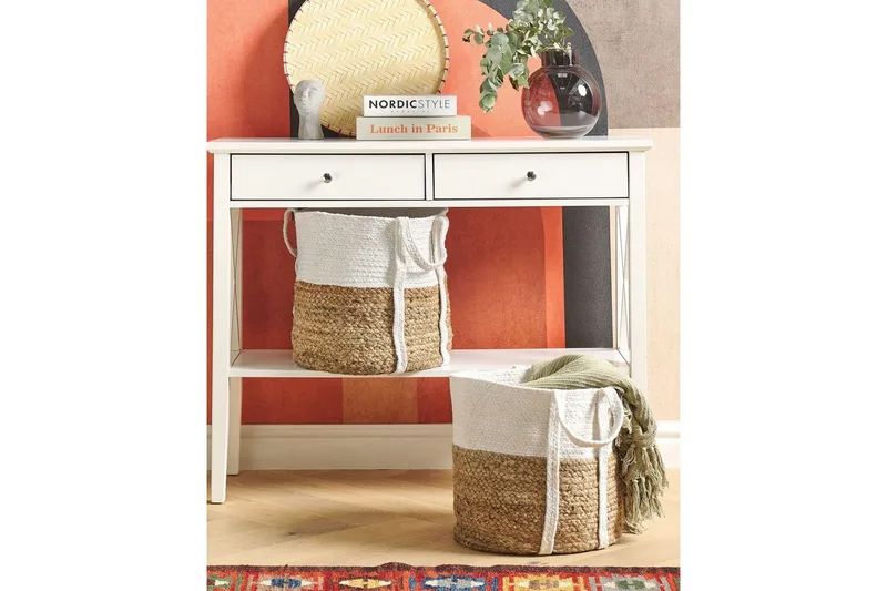 Kurv Bellpat sett av 2 - Oppbevaring - Oppbevaring til småting - Kurver - Flettet kurv & rottingkurv