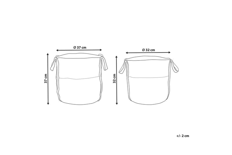 Kurv Bellpat sett av 2 - Oppbevaring - Oppbevaring til småting - Kurver - Flettet kurv & rottingkurv