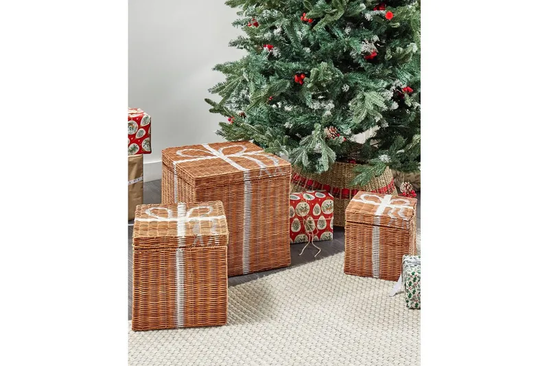 Kurv Cadeau sett à 3 - Oppbevaring - Oppbevaring til småting - Kurver - Flettet kurv & rottingkurv