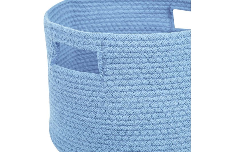 Kurv Chiniot sett av 2 Blå - Blå - Oppbevaring - Oppbevaring til småting - Kurver - Flettet kurv & rottingkurv