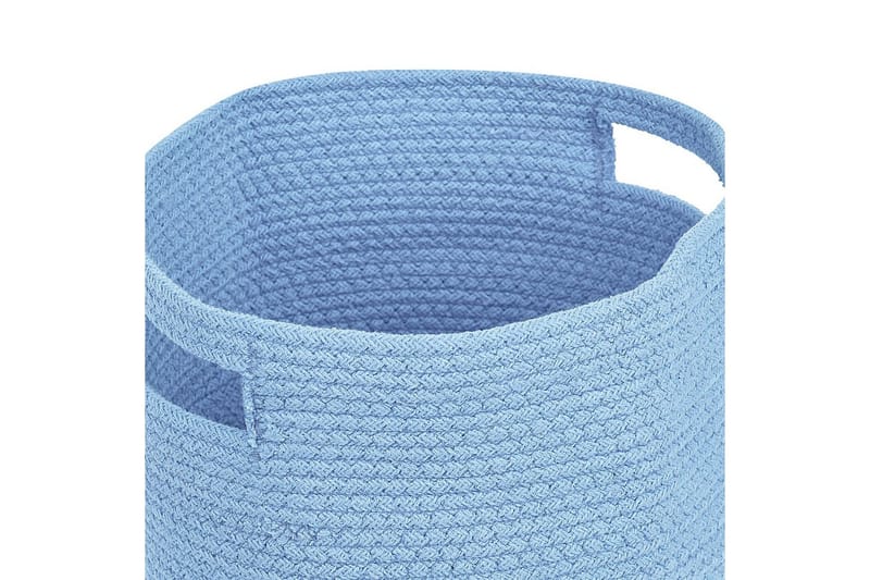 Kurv Chiniot sett av 2 Blå - Blå - Oppbevaring - Oppbevaring til småting - Kurver - Flettet kurv & rottingkurv