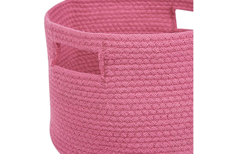 Kurv Chiniot sett av 2 Rosa - Rosa - Oppbevaring - Oppbevaring til småting - Kurver - Flettet kurv & rottingkurv