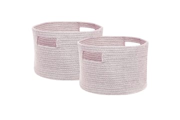Kurv Chiniot sett av 2 Pastellrosa