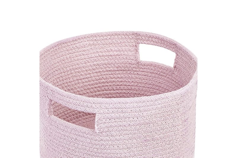 Kurv Chiniot sett av 2 Pastellrosa - Pastellrosa - Oppbevaring - Oppbevaring til småting - Kurver - Flettet kurv & rottingkurv