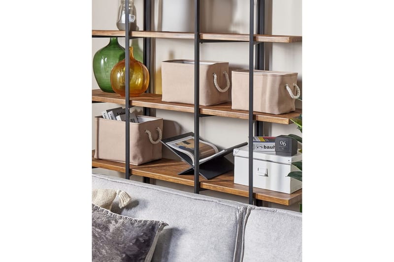 Kurv Darqab sett med 3 Beige, hvit - Beige, hvit - Oppbevaring - Oppbevaring til småting - Kurver - Flettet kurv & rottingkurv