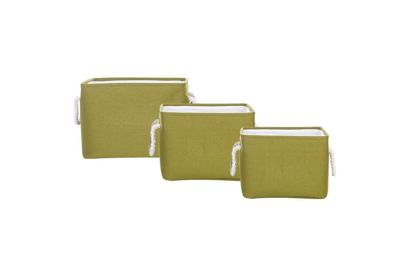 Kurv Darqab sett med 3 Grønn, hvit, Grønn, hvit