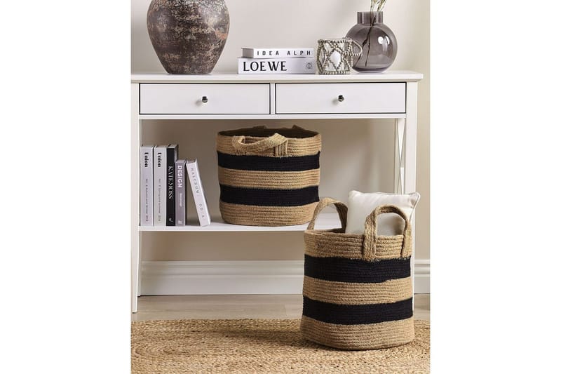 Kurv Gerede sett med 2 - Oppbevaring - Oppbevaring til småting - Kurver - Flettet kurv & rottingkurv