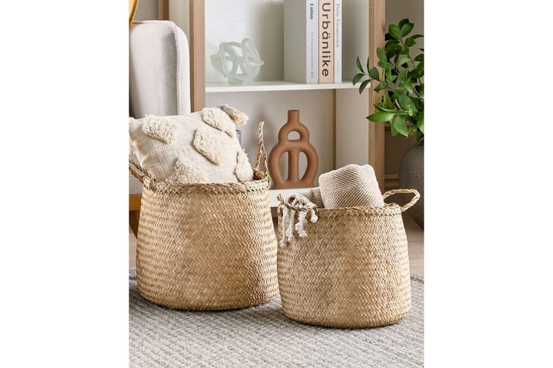 Kurv Halong sett med 2 - Oppbevaring - Oppbevaring til småting - Kurver - Flettet kurv & rottingkurv