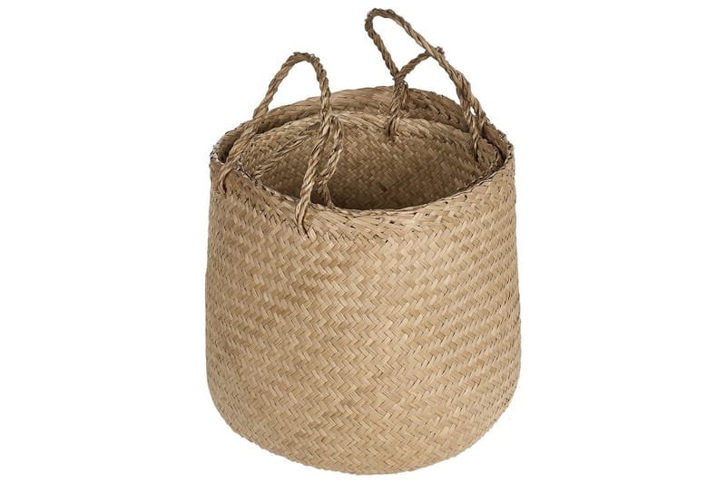 Kurv Halong sett med 2 - Oppbevaring - Oppbevaring til småting - Kurver - Flettet kurv & rottingkurv