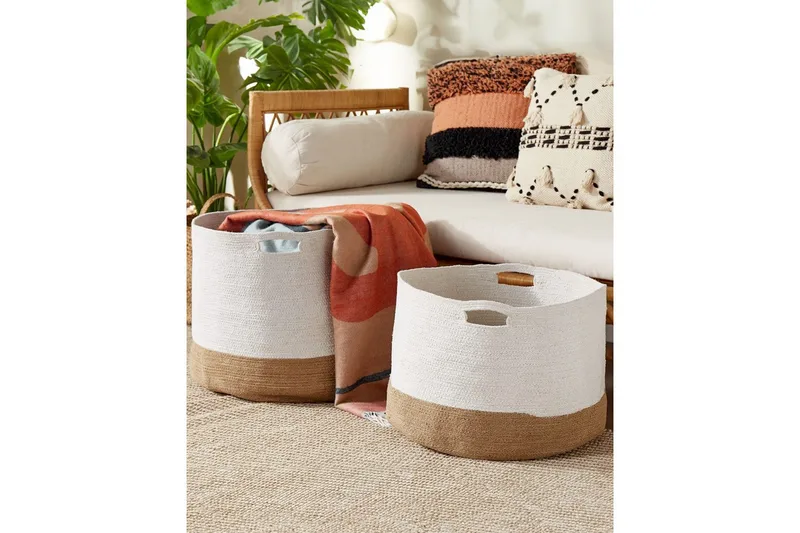 Kurv Kahan sett av 2 - Oppbevaring - Oppbevaring til småting - Kurver - Flettet kurv & rottingkurv