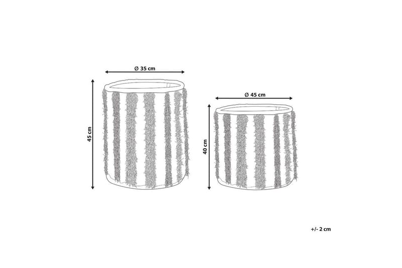 Kurv Kakki sett av 2 - Oppbevaring - Oppbevaring til småting - Kurver - Flettet kurv & rottingkurv