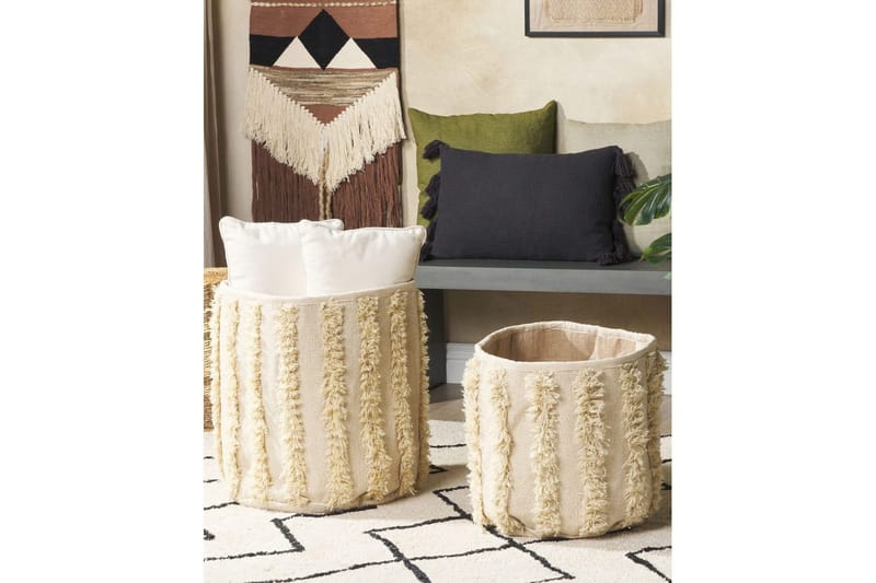 Kurv Kakki sett av 2 - Oppbevaring - Oppbevaring til småting - Kurver - Flettet kurv & rottingkurv