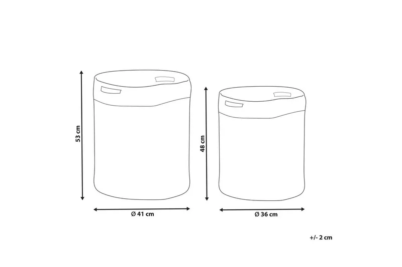 Kurv Kardh sett av 2 - Oppbevaring - Oppbevaring til småting - Kurver - Flettet kurv & rottingkurv