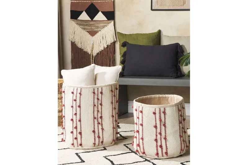 Kurv Khel sett med 2 - Oppbevaring - Oppbevaring til småting - Kurver - Flettet kurv & rottingkurv