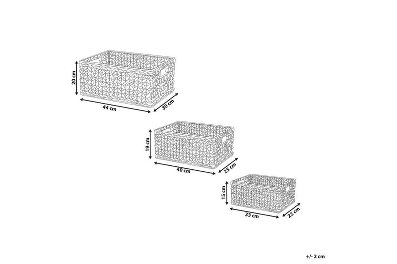 Kurv Minnow sett med 3 - Oppbevaring - Oppbevaring til småting - Kurver - Flettet kurv & rottingkurv