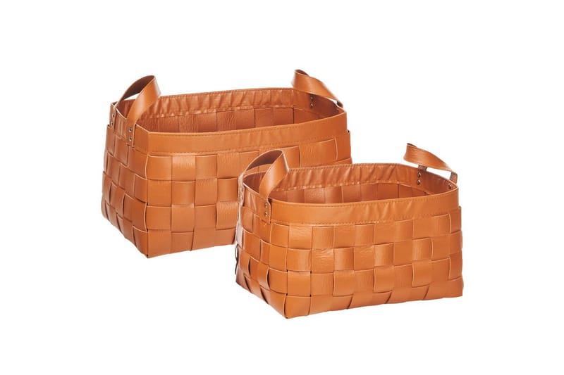 Kurv Sippar sett av 2 Brun, Brun