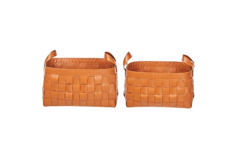 Kurv Sippar sett av 2 Brun - Brun - Oppbevaring - Oppbevaring til småting - Kurver - Flettet kurv & rottingkurv