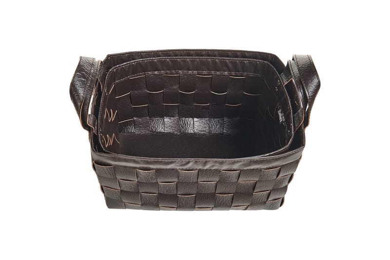 Kurv Sippar sett av 2 Mørk brun - Mørk brun - Oppbevaring - Oppbevaring til småting - Kurver - Flettet kurv & rottingkurv