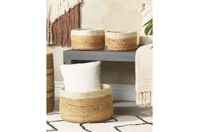Kurv Tajori sett på 3 - Oppbevaring - Oppbevaring til småting - Kurver - Flettet kurv & rottingkurv