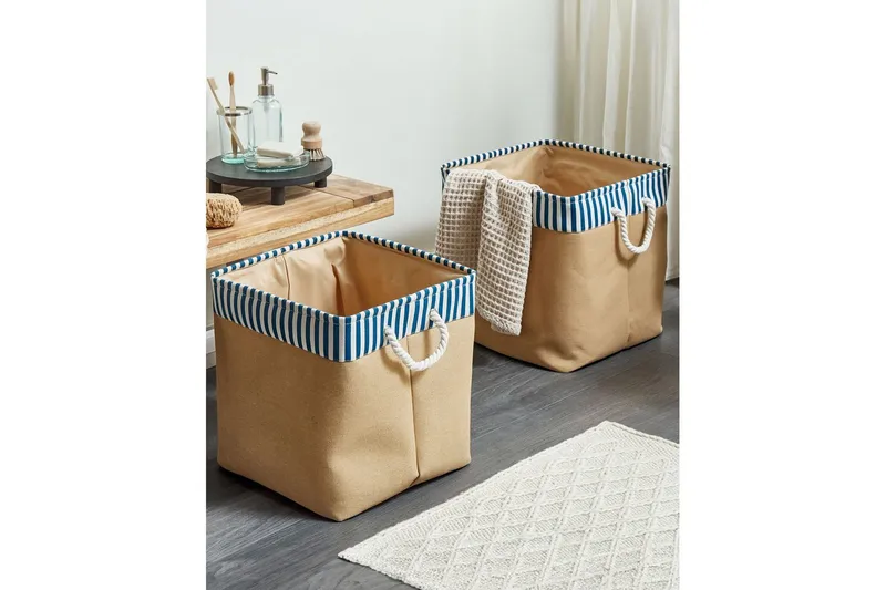 Kurv Tugul sett med 2 - Oppbevaring - Oppbevaring til småting - Kurver - Flettet kurv & rottingkurv