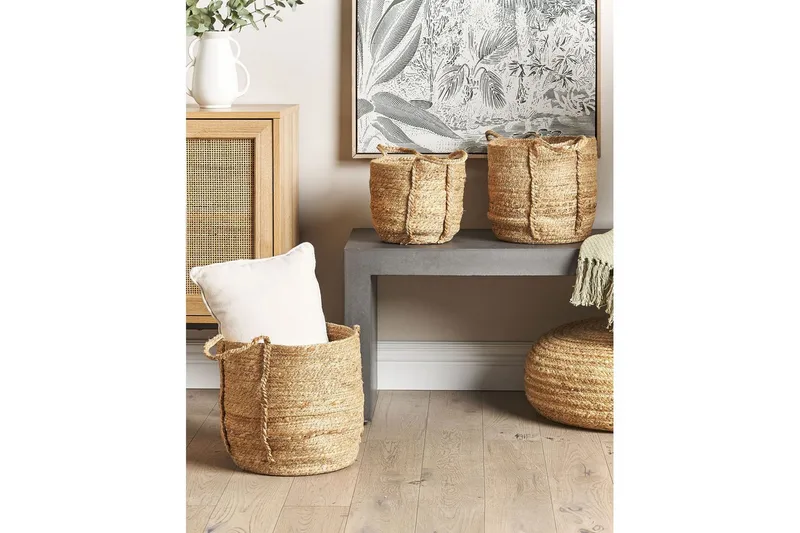 Kurv Wadh sett med 3 - Oppbevaring - Oppbevaring til småting - Kurver - Flettet kurv & rottingkurv