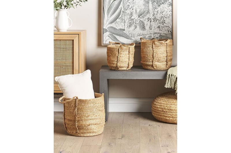 Kurv Wadh sett med 3 - Oppbevaring - Oppbevaring til småting - Kurver - Flettet kurv & rottingkurv