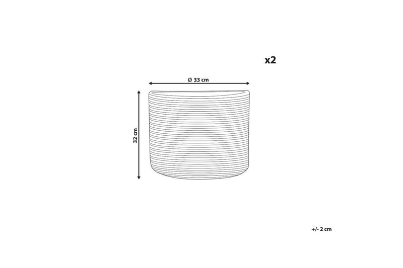 Kurv Yerkoy sett med 2 - Oppbevaring - Oppbevaring til småting - Kurver - Flettet kurv & rottingkurv