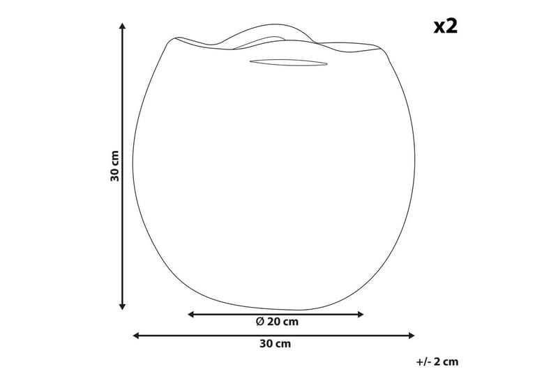 Kurv Panjgur sett av 2 Hvit - Hvit - Oppbevaring - Oppbevaring til småting - Kurver - Flettet kurv & rottingkurv