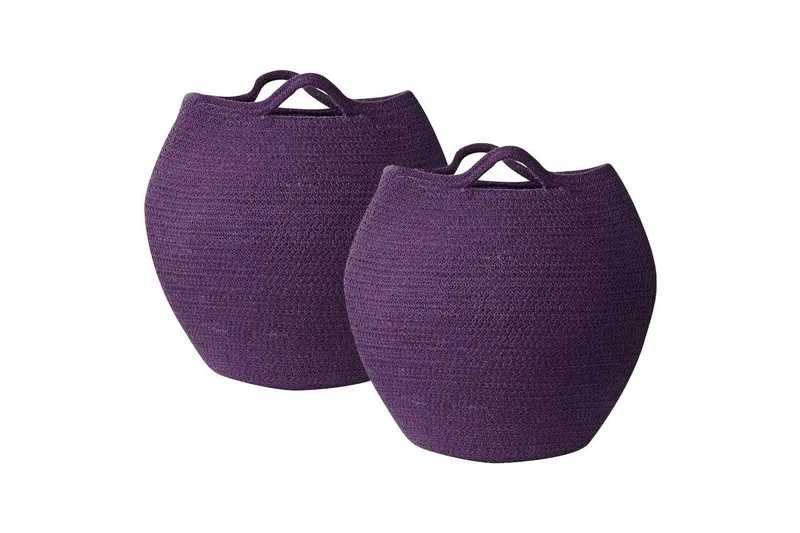 Kurv Panjgur sett av 2 Fiolett, Fiolett