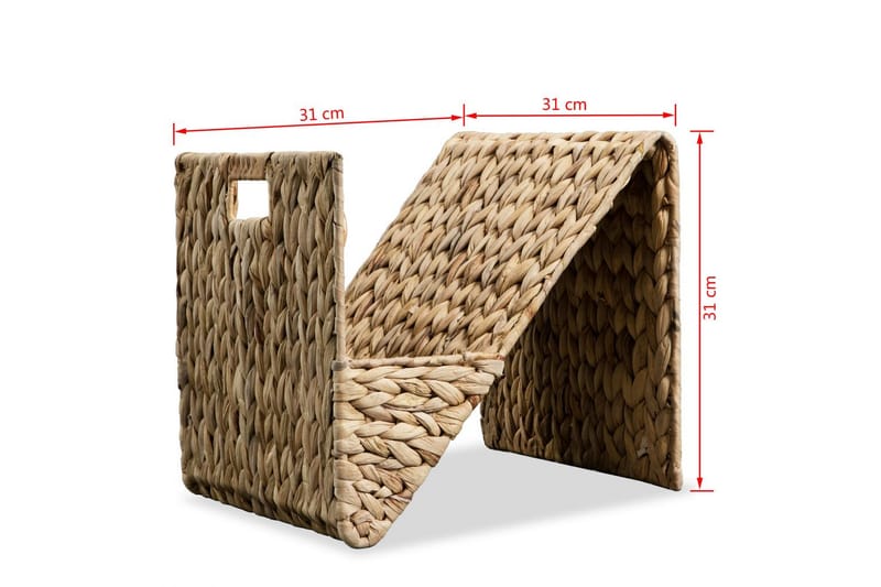 Magasinhylle 31x31x31 cm vannhyacinth - Oppbevaring - Oppbevaring til småting - Kurver - Flettet kurv & rottingkurv