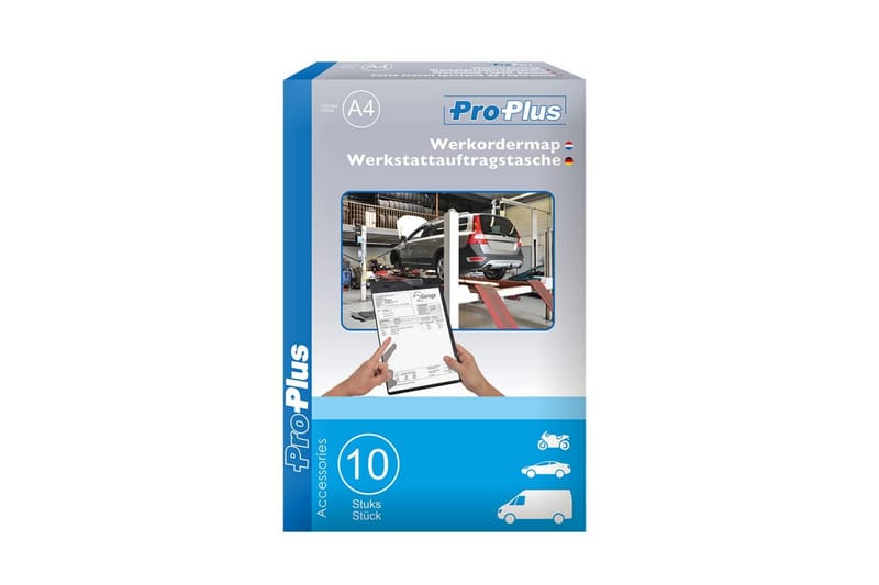ProPlus Ordremappe for verksteder A4 10 stk svart 580040 - Oppbevaring - Oppbevaring til småting - Kurver