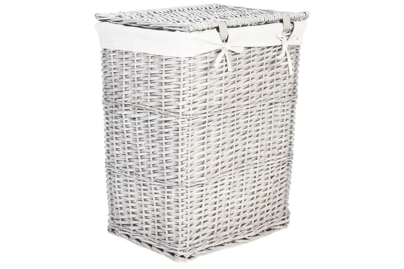 Vaskekurver Ella Hvit - Hvit - Oppbevaring - Oppbevaring til småting - Kurver - Flettet kurv & rottingkurv