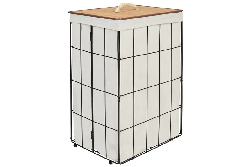 Vaskekurver Mirissa Svart/hvit/lyst tre, Svart/hvit/lyst tre