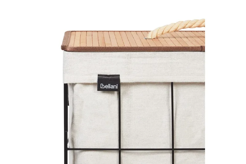 Vaskekurver Mirissa Svart/hvit/lyst tre - Svart/hvit/lyst tre - Hus & oppussing - Kjøkken & bad - Baderom - Baderomstilbehør