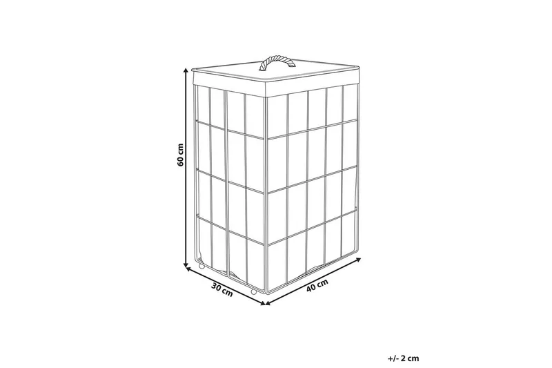Vaskekurver Mirissa Svart/hvit/lyst tre - Svart/hvit/lyst tre - Hus & oppussing - Kjøkken & bad - Baderom - Baderomstilbehør