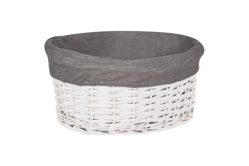 Vaskekurver Vakari Grå/hvit - Grå/hvit - Oppbevaring - Oppbevaring til småting - Kurver - Flettet kurv & rottingkurv
