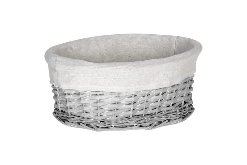 Vaskekurver Vakari Hvit/Grå - Hvit/Grå - Oppbevaring - Oppbevaring til småting - Kurver - Flettet kurv & rottingkurv