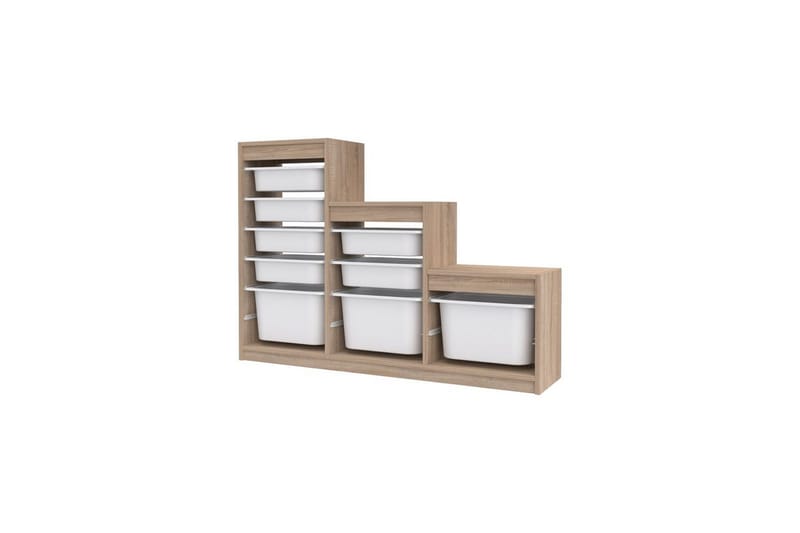 Mobin Oppbevaringsbokser 132 cm - Hvit - Oppbevaring - Oppbevaring til småting - Oppbevaringsbokser