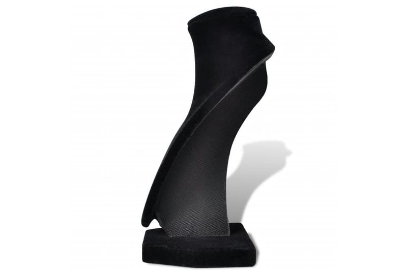 Flannell Smykkeholder Halskjede Bust Svart 9x8,5x15 cm 4 stk - Oppbevaring - Oppbevaring til småting - Oppbevaring smykker - Smykkestativ & smykkeskrin