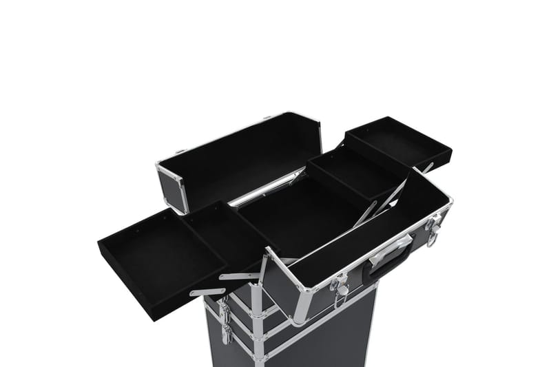 Sminketralle aluminium svart - Oppbevaring - Oppbevaring til småting - Oppbevaring smykker - Smykkestativ & smykkeskrin