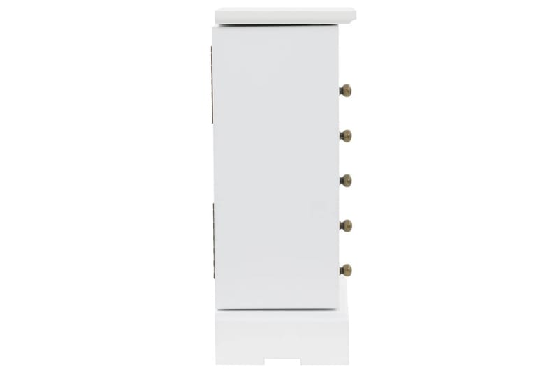 Smykkeskrin med speil MDF 25x13,5x34 cm - Oppbevaring - Oppbevaring til småting - Oppbevaring smykker - Smykkestativ & smykkeskrin