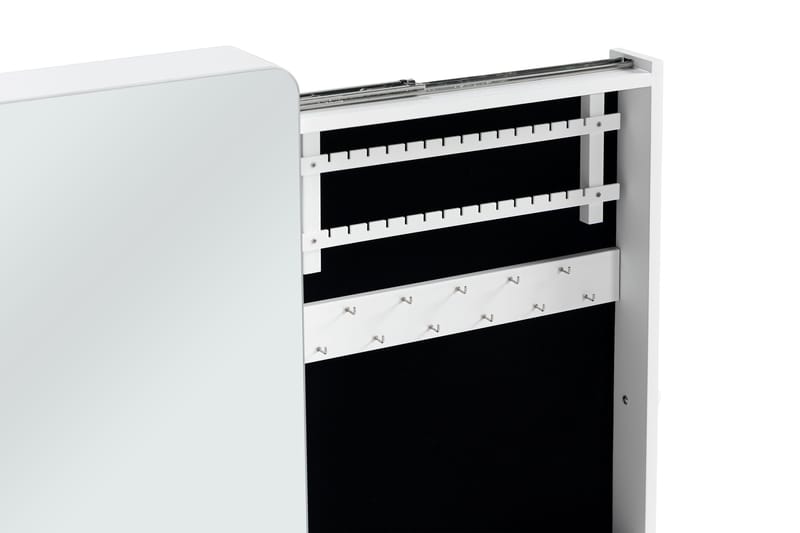 Verdansk Veggskap med Speil - Hvit - Oppbevaring - Oppbevaring til småting - Oppbevaring smykker - Smykkestativ & smykkeskrin