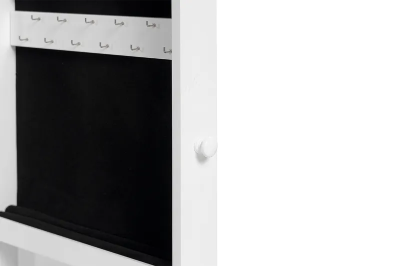 Verdansk Veggskap med Speil - Hvit - Oppbevaring - Oppbevaring til småting - Oppbevaring smykker - Smykkestativ & smykkeskrin